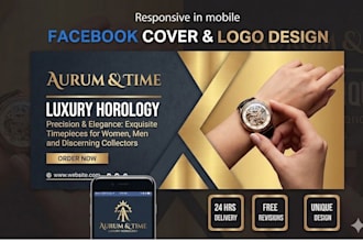 create modern face book coverbanner and book cover