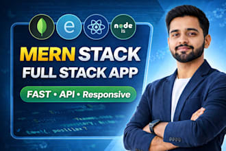 build full stack mern web app using mongodb, react, node js