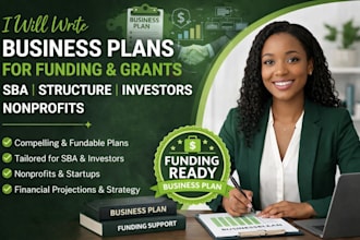 write business plan for funding and grants sba structure investors nonprofits