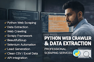 build advanced web crawler for web crawling and data extraction