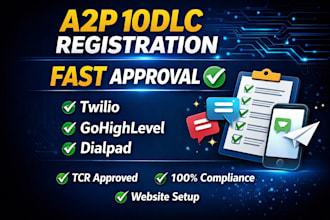do a2p 10dlc registration for twilio and gohighlevel