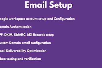 set up google workspace and fix domain dns for deliverability