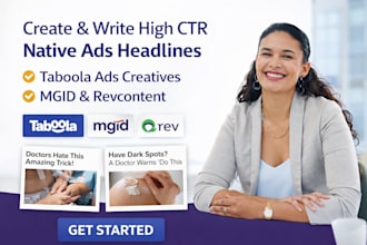 create write high CTR native ads headlines taboola ads creatives mgid revcontent