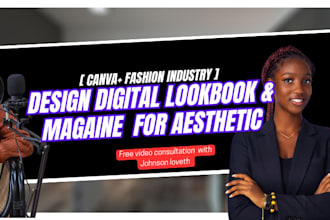 design aesthetic fashion digital lookbook, magazine, color pallete catalog