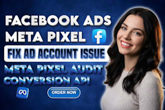 setup facebook ads and meta pixel setup conversion API tracking and optimization