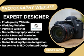 design portfolio website, wedding, photography website, drone ecommerce website