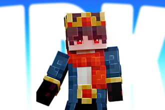 design high quality 3d minecraft thumbnails