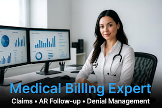 handle medical billing claims ar follow up and denial management