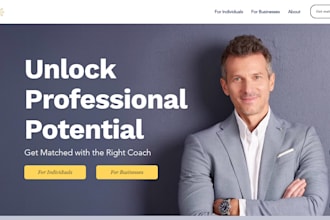 design a coaching website for a life coach, consulting website, speaker, trainer