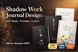 design a therapy workbook or mental health journal