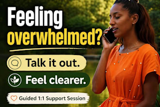 offer a safe space to talk, reflect and gain clarity
