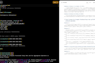 convert your documents in latex overleaf