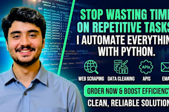 automate tasks using python, web scraping and bots