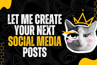 create custom social media posts with artwork and copy