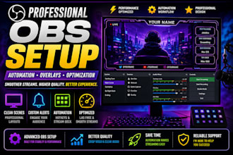setup obs streaming with automation overlays and performance optimization