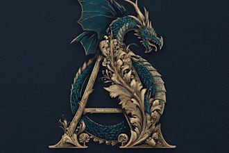 unique and detailed fantasy logo