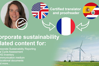translate sustainability related documents