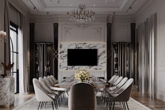 create photorealistic 3d architectural interior visualizations