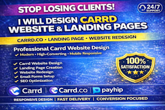design carrd website carrd landing page redesign carrd website design carrd co