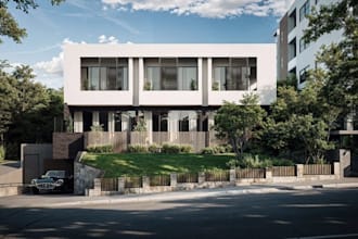 transform 3d residential area,urban planning,rooftop terrace,aerial view render
