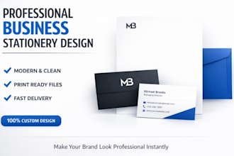 design professional business card, letterhead, and stationery branding