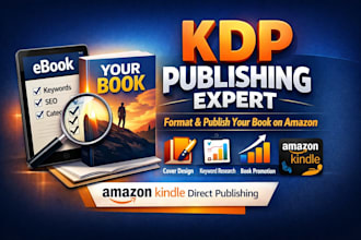 format your book and handle amazon kindle KDP publishing