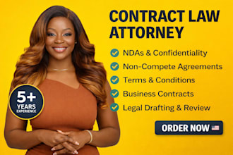 be your lawyer for legal agreements, contracts, terms conditions, nda, lawsuits