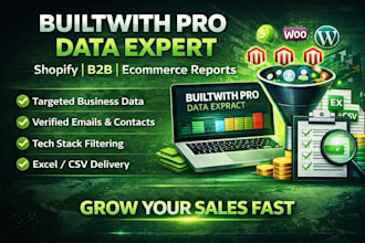 deliver builtwith pro ecommerce saas business technology reports lead generation