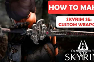 create edit or port custom skyrim mod weapon and armor or fallout 4 game mods