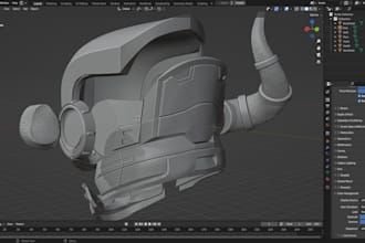 convert fbx obj to kn5 design arma custom helmet