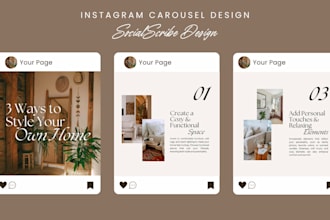 design professional slide deck carousels