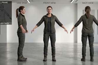 3d character 3d avatar character modelling game character 3d animation VR avatar