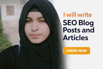 write SEO blog posts and articles