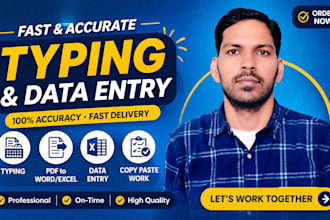 do fast and accurate PDF, image to word typing