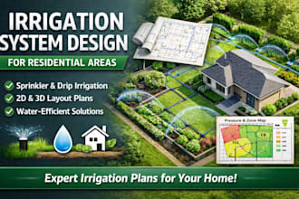 design irrigation systems and plans for residential areas