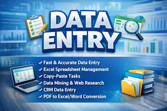 do fast and accurate data entry for you