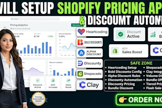 setup shopify pricing heartcoding bold discounts alpha discounty shopacado clay