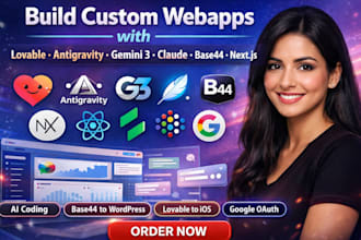 build ai custom webapp with lovable antigravity gemini3 claude code nextjs codex