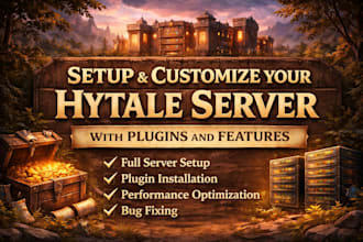 setup and customize your hytale server with plugins and features