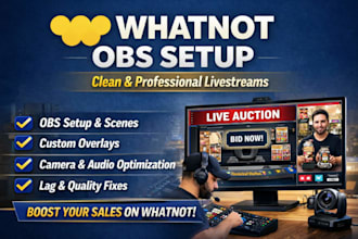 setup obs studio for whatnot vertical streams, auctions, and card breaks