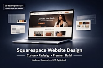 design premium squarespace website redesign squarespace build custom squarespace