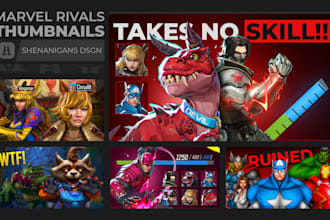 design eye catching marvel rivals thumbnail