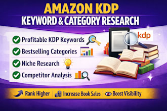 do amazon KDP keyword research niche research and category optimization
