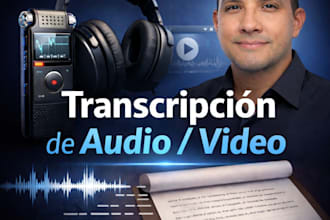 transcribiré audio o video a texto de forma precisa