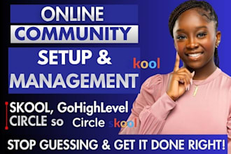 skool community setup online circle so ghl skool management