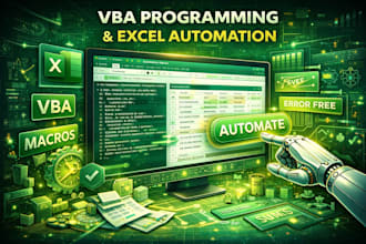 fully automate business tasks by macros, vba code in excel