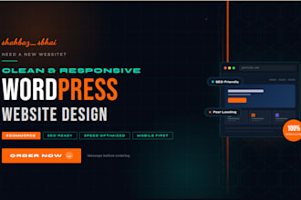 create clean and responsive wordpress website