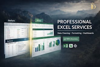 do excel data cleaning, formatting and spreadsheet templates