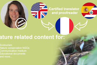 translate nature related documents
