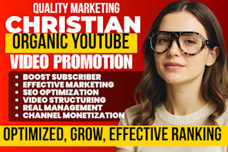 do christian youtube video ministry promotion, church, spiritual channel gowth